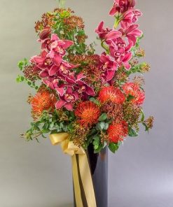 cymbidium Pincushions flower arrangement