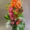protea flower vase arrangement
