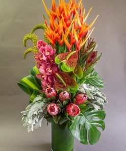 protea flower vase arrangement