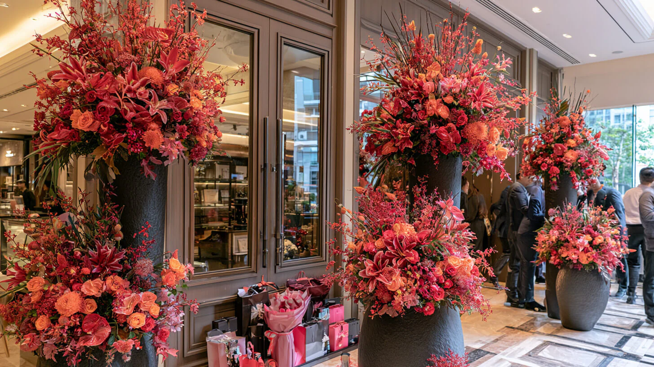 grand opening flower set up